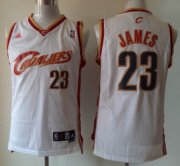 Wholesale Cheap Cleveland Cavaliers #23 LeBron James 2003 White Swingman Jersey