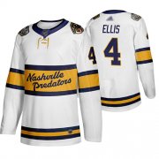 Wholesale Cheap Adidas Predators #4 Ryan Ellis White Authentic 2020 Winter Classic Stitched NHL Jersey