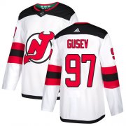 Wholesale Cheap Adidas Devils #97 Nikita Gusev White Road Authentic Stitched Youth NHL Jersey