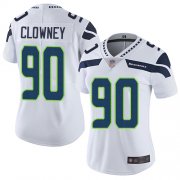Wholesale Cheap Nike Seahawks #90 Jadeveon Clowney White Women's Stitched NFL Vapor Untouchable Limited Jersey