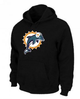 Wholesale Cheap Miami Dolphins Logo Pullover Hoodie Black