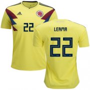 Wholesale Cheap Colombia #22 Lerma Home Soccer Country Jersey