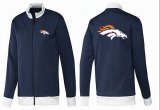 Wholesale Cheap NFL Denver Broncos Team Logo Jacket Dark Blue_1