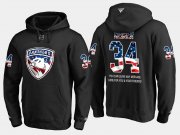 Wholesale Cheap Panthers #34 James Reimer NHL Banner Wave Usa Flag Black Hoodie