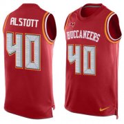 Wholesale Cheap Nike Buccaneers #40 Mike Alstott Red Team Color Men's Stitched NFL Limited Tank Top Jersey