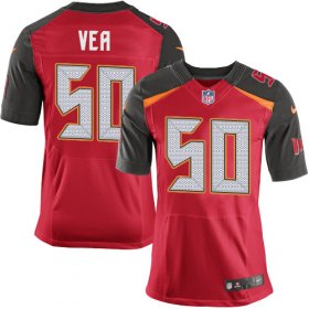Wholesale Cheap Nike Buccaneers #50 Vita Vea Red Team Color Men\'s Stitched NFL New Elite Jersey