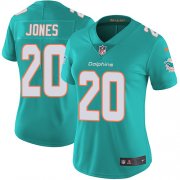 Wholesale Cheap Nike Dolphins #20 Reshad Jones Aqua Green Team Color Women's Stitched NFL Vapor Untouchable Limited Jersey