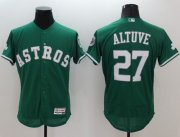 Wholesale Cheap Astros #27 Jose Altuve Green Celtic Flexbase Authentic Collection Stitched MLB Jersey