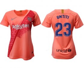 Wholesale Cheap Women\'s Barcelona #23 Umtiti Third Soccer Club Jersey
