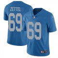Wholesale Cheap Nike Lions #69 Anthony Zettel Blue Throwback Youth Stitched NFL Vapor Untouchable Limited Jersey