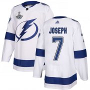 Cheap Adidas Lightning #7 Mathieu Joseph White Road Authentic 2020 Stanley Cup Champions Stitched NHL Jersey