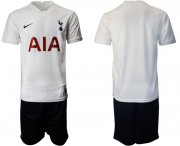 Wholesale Cheap Men 2021-2022 Club Tottenham Hotspur home white blank Nike Soccer Jersey