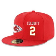 Wholesale Cheap Kansas City Chiefs #2 Dustin Colquitt Snapback Cap NFL Player Red with White Number Stitched Hat