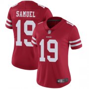 Wholesale Cheap Nike 49ers #19 Deebo Samuel Red Team Color Women's Stitched NFL Vapor Untouchable Limited Jersey