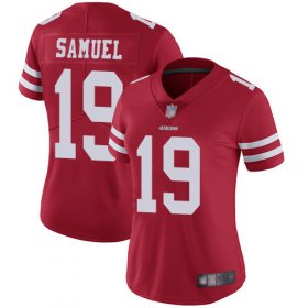 Wholesale Cheap Nike 49ers #19 Deebo Samuel Red Team Color Women\'s Stitched NFL Vapor Untouchable Limited Jersey