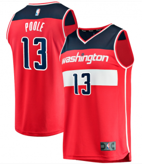 Wholesale Cheap Men\' Washington Wizards #13 Jordan Poole Red Icon Edition Stitched Jersey