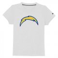 Wholesale Cheap Los Angeles Chargers Sideline Legend Authentic Logo Youth T-Shirt White