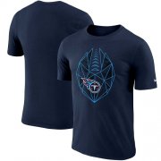 Wholesale Cheap Men's Tennessee Titans Nike Navy Fan Gear Icon Performance T-Shirt