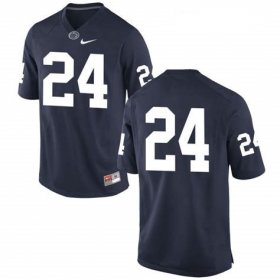 Wholesale Cheap Men\'s Penn State Nittany Lions #24 Miles Sanders No Name Navy Blue College Football Stitched Nike NCAA Jersey