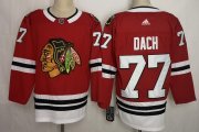 Wholesale Cheap Adidas Blackhawks #77 Kirby Dach Red Home Authentic Stitched NHL Jersey