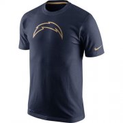 Wholesale Cheap Men's Los Angeles Chargers Nike Navy Championship Drive Gold Collection Performance T-Shirt
