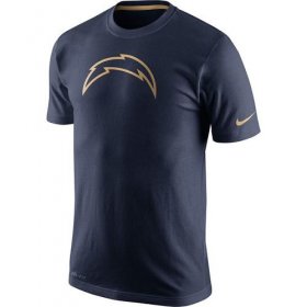 Wholesale Cheap Men\'s Los Angeles Chargers Nike Navy Championship Drive Gold Collection Performance T-Shirt