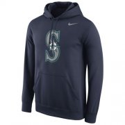 Wholesale Cheap Seattle Mariners Nike Logo Performance Pullover Navy MLB Hoodie