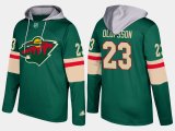 Wholesale Cheap Wild #23 Gustav Olofsson Green Name And Number Hoodie