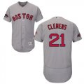 Wholesale Cheap Red Sox #21 Roger Clemens Grey Flexbase Authentic Collection 2018 World Series Stitched MLB Jersey
