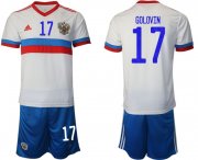 Wholesale Cheap Men 2020-2021 European Cup Russia away white 17 Adidas Soccer Jersey