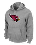 Wholesale Cheap Arizona Cardinals Logo Pullover Hoodie Grey