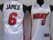 Cheap Miami Heat #6 LeBron James White Kids Jersey
