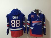 Wholesale Cheap Men's Buffalo Bills #88 Dawson Knox Royal Ageless Must-Have Lace-Up Pullover Hoodie