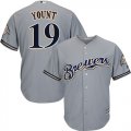 Wholesale Cheap Brewers #19 Robin Yount Grey Cool Base Stitched Youth MLB Jersey