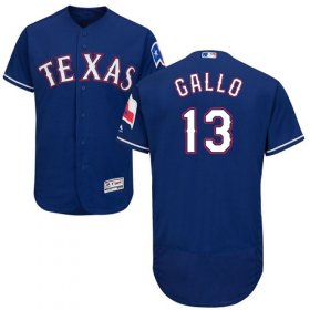 Wholesale Cheap Rangers #13 Joey Gallo Blue Flexbase Authentic Collection Stitched MLB Jersey