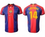 Wholesale Cheap Barcelona #14 Coutinho Home Soccer Club Jersey