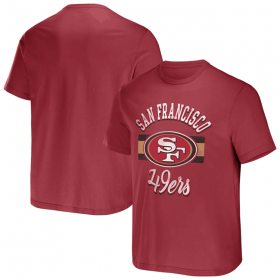 Wholesale Cheap Men\'s San Francisco 49ers Scarlet x Darius Rucker Collection Stripe T-Shirt