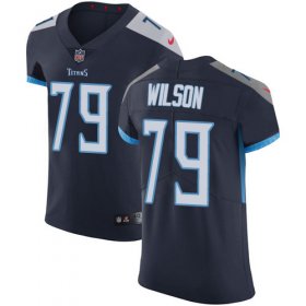 Wholesale Cheap Nike Titans #79 Isaiah Wilson Navy Blue Team Color Men\'s Stitched NFL Vapor Untouchable Elite Jersey
