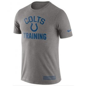 Wholesale Cheap Men\'s Indianapolis Colts Nike Heathered Gray Training Performance T-Shirt