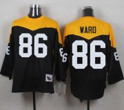 Wholesale Cheap Mitchell And Ness 1967 Steelers #86 Hines Ward Black/Yelllow Throwback Men's Stitched NFL Jersey