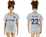 Wholesale Cheap Women's Chelsea #22 Willian Away Soccer Club Jersey