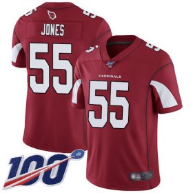 Wholesale Cheap Nike Cardinals #55 Chandler Jones Red Team Color Men\'s Stitched NFL 100th Season Vapor Limited Jersey
