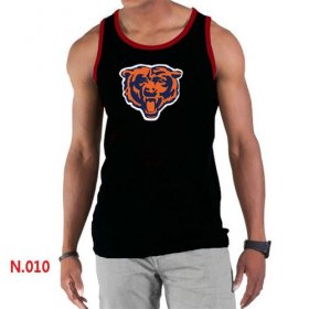 Wholesale Cheap Men\'s Nike NFL Chicago Bears Sideline Legend Authentic Logo Tank Top Black_1