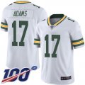 Wholesale Cheap Nike Packers #17 Davante Adams White Men's Stitched NFL 100th Season Vapor Limited Jersey