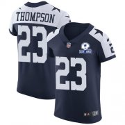 Wholesale Cheap Nike Cowboys #23 Darian Thompson Navy Blue Thanksgiving Men's Stitched With Established In 1960 Patch NFL Vapor Untouchable Throwback Elite Jersey