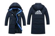 Wholesale Cheap Argentina Blue Soccer Cotton Jackets