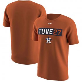 Wholesale Cheap Houston Astros #27 Jose Altuve Nike Legend Player Nickname Name & Number T-Shirt Orange