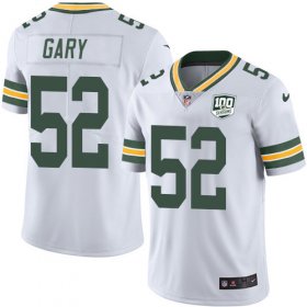 Wholesale Cheap Nike Packers #52 Rashan Gary White Men\'s 100th Season Stitched NFL Vapor Untouchable Limited Jersey