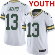 Wholesale Cheap Youth Green Bay Packers #13 Allen Lazard White Vapor Untouchable Limited Stitched Jersey