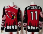 Wholesale Cheap Nike Cardinals #11 Larry Fitzgerald Red/Black Men's Ugly Sweater